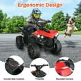 thumbnail image 6 of TLSUNNY 6V Kids Ride-On ATV, with Bluetooth Music & LED Lights, 1.86mph Electric Quad Car, for Backyard, Indoor Play, 6 of 8