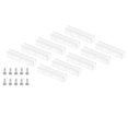 thumbnail image 1 of Unique Bargains LED Strip Light Clips, 10 Pack Mounting Bracket Fixing Clip Plastic Clamp for 6x12mm Light Cable Clear, 1 of 6