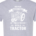 thumbnail image 4 of Inktastic Tractor Woman T-Shirt, 4 of 5