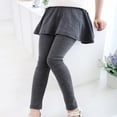 thumbnail image 4 of Gyratedream Girls Leggings with Skirt Warm Kids Leggings Tutu Pants Footless Stretchy Tights 3-11 Years, 4 of 6