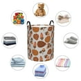 thumbnail image 4 of Fotbe Pinecone Autumn Pattern Pattern Laundry Basket with Handles, Waterproof Large Laundry Hamper, Wash Bag for Corner Dorm, Rolling Laundry Basket with Handles-Small, 4 of 6