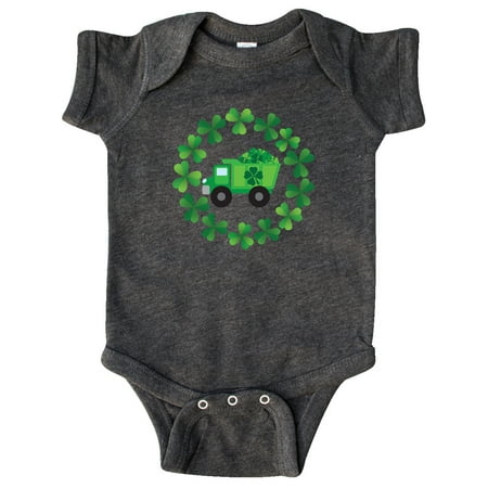 

Inktastic St Patricks Day Outfit Shamrock Truck Gift Baby Boy Bodysuit
