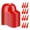 Red, variant on Trayknick Sports Party Ice Cream Bowl Baseball Hat Ice Cream Bowl Set 12pcs