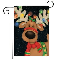 Briarwood Lane Reindeer in Lights Christmas Garden Flag