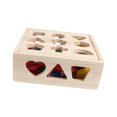 thumbnail image 4 of Lipstore Wooden Shape Sorting Box Classic Blocks Threading Toy for Children Kids Baby 21 Holes, 4 of 8