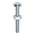 thumbnail image 1 of Timco - Machine Screws - PZ - Pan & Hex Nuts - Zinc (Size M4 x 30 - 25 Pieces), 1 of 2