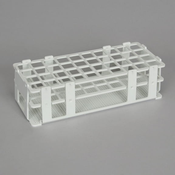 Scienceware® No-Wire™ Test Tube Racks, Submersible, White, 9 7/10" X 4 1/10" X 2 1/2" H