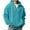 Sky Blue, variant on Telankuip Mens Waffle Quarter Zipper Hoodies Soft Cozy Solid Color Loose Hooded Sweatshirts Long Sleeve Drop Shoulder Oversized Drawstring Pullover Tops with Pockets Sky Blue XS