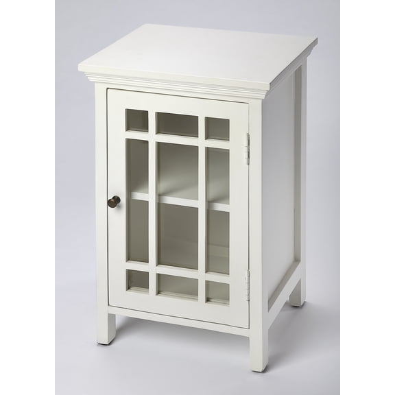 Butler Specialty Baxter Glossy Chairside Chest In White