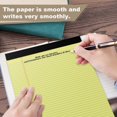 thumbnail image 4 of 12 Pack Yellow Legal Pads 8.5 x 11.75 College Ruled Yellow Note Pad Narrow Ruled 30 Sheets Notepads Perforated Writing Pad Clear Print 8x11 Legal Pads Pads of Paper, 4 of 14