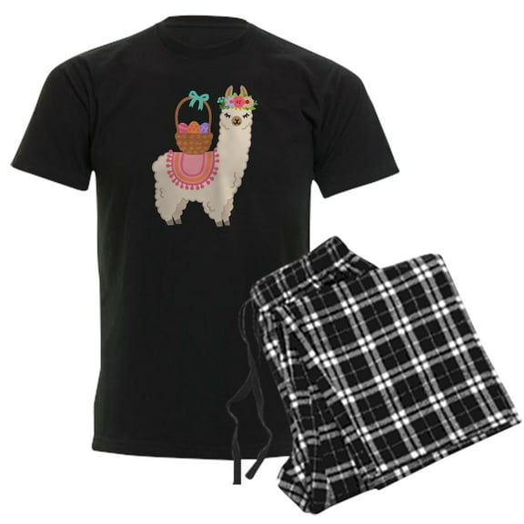 CafePress - EASTER ALPACHA Pajamas - Men's Dark Loose Fit Cotton Pajama Set