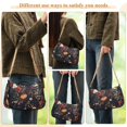 thumbnail image 4 of FORMRS Womens Shoulder Bag with Chain Strap Clutch Purse Cute Tote Handbag, Black Floral Pattern, 4 of 7