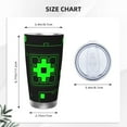thumbnail image 4 of Saiise Geometry Dash Print Tumbler 20 Oz Stainless Steel Vacuum Insulated with Straw Coffee Cup for Home,Office,Outdoor Works Great for Ice Drinks and Hot Beverage, 4 of 8