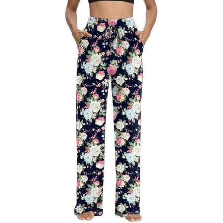 

Womens Yoga Full Length Pants Clearance Yoga Casual Leisure Bib Pants Coverall Satin Pajama Pants for Women Multi-Color Xl