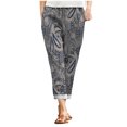 thumbnail image 1 of Pantalones de algodón sueltos con bolsillos de cuerpo entero estampados de ocio cómodo para mujer a la moda Pompotops ulkah940293, 1 of 8