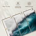 thumbnail image 6 of Elephant Stock Mammoth Wave Wall Art - Horizontal Multi Panel Canvas - Living Room Wall Decor - Beach Multi Panel - Turquoise And Teal Decor - 38" x 24", 6 of 8