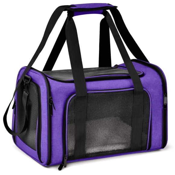 Henkelion Transportín para gatos y perros, transportador para mascotas para gatos pequeños, medianos, perros, cachorros de 15 libras, transportador para perros pequeños aprobado por la aerolínea TSA,
