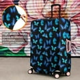 thumbnail image 4 of Blue Butterfly Print Luggage cover Suitcase Washable Spandex Trolley Cases Protector Cover Fit 18-20 Inch Luggage, 4 of 6