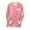 Pink, variant on aidice Winter Tops for Women Casual Round Neck Long Sleeve Shirts Comfy Fleece Fitting Warm Blouses Tops