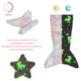 thumbnail image 4 of Softan Kids Mermaid Tail Blanket - Mermaid Tail Blankets Glow in The Dark - Flannel Mermaid Blanket Gifts for Girls - Luminous Unicorn Super Soft Tie Dye Girls Toys - Multicolor Unicorn 17"×39", 4 of 9