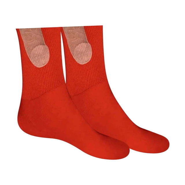 1 par de calcetines deportivos altos, divertidos y suaves para hombres y mujeres, para pareja, accesorios unisex 46cm Yinane calcetines altos
