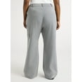 thumbnail image 3 of Scoop Women's and Women's Plus Faux Wool Wide Leg Cargo Pants, 32’’ Inseam, Sizes 0-28W, 3 of 5