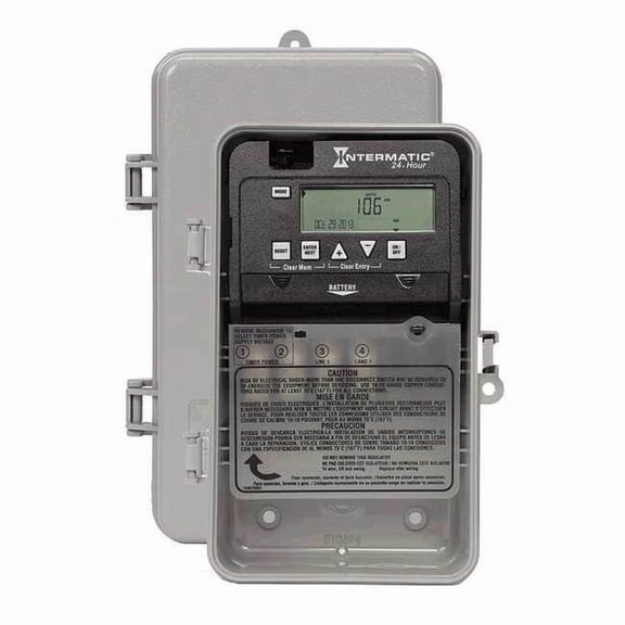 Intermatic Electronic Timer, Beige, Plastic EP100C