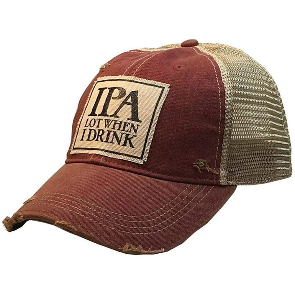Vintage Life IPA Lot When I Drink Trucker Hats Baseball Caps with Funny Sayings for Women