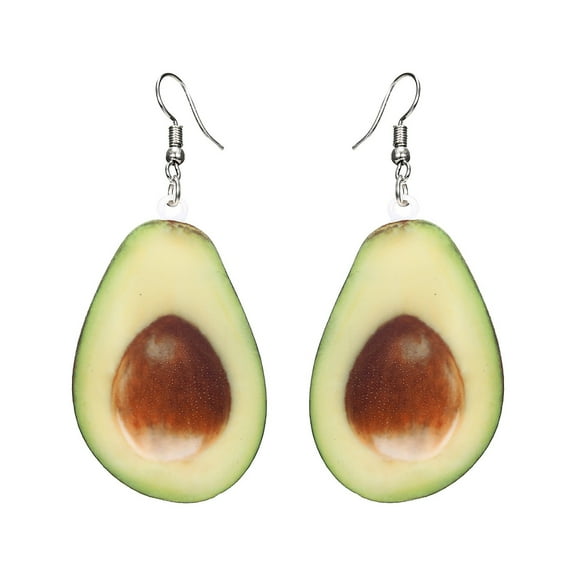 Opolski Cute Women Peach Grape Banana Fruit Dangle Hook Earrings Summer Jewelry Gift