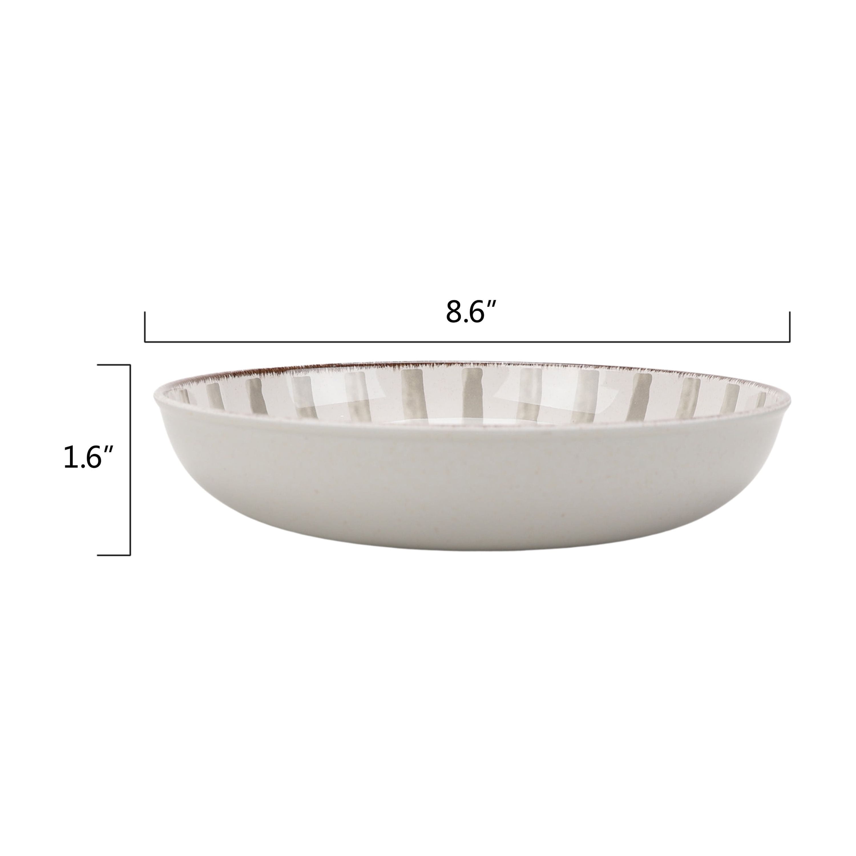 (2 pack) Better Homes & Gardens Bamboo Melamine Dinner Bowl, Grey