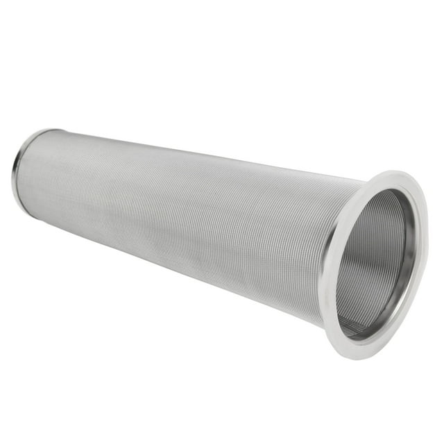 304 Stainless Steel Cold Brew Coffee Filter Cone Mesh White Rubber Circle Coffee Brew Infuser Fruit Drink