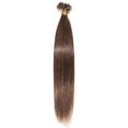 thumbnail image 2 of MY-LADY 100S Nail U Tip Fusion 100% Remy Human Hair Extensions Keratin Pre Bonded Hairpiece Straight 0.5g/s, #04 Medium Brown, 16inch, 2 of 10