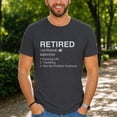 thumbnail image 3 of Jollimate Retired Definition Shirt, Funny Not My Problem Anymore, Men Retirement Gift Tee, 3 of 6
