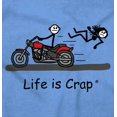 thumbnail image 2 of Motorcycle Biker Lost Chick Fall Men's Graphic T Shirt Tees Brisco Brands S, 2 of 6