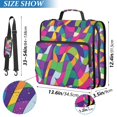thumbnail image 2 of FORMRS Zipper Binder with Shoulder Strap 2-inch Ring 500 Sheet Capacity File Bag, Colorful Plaid, 2 of 5