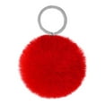 thumbnail image 2 of Fuzzy Ball Keychain Supple Comfortable Lovely Key Rings Adorable Practical Key Chains Women for Children Adults Elderly Students Red 6cm, 2 of 7