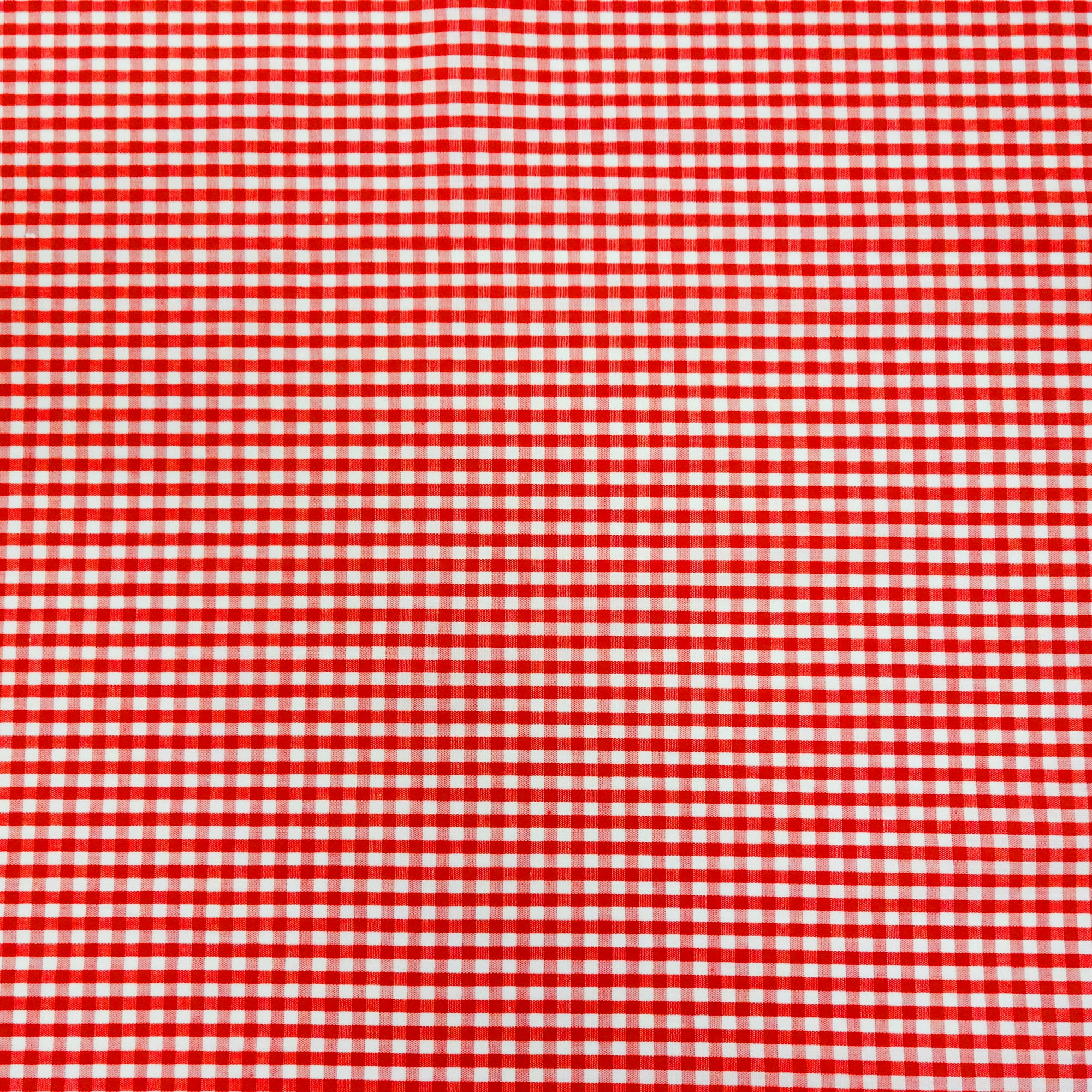 Waverly Inspirations 1 Yard Cut 100% Cotton Small Gingham Print Fabric, Poppy Red, 44" Wide for Quilting & Sewing