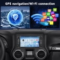 thumbnail image 4 of Podofo Android 15 Double DIN Car Stereo with GPS 7 inch HD Touchscreen Bluetooth WiFi FM RDS Radio Mirror Link Support Rear Camera For Jeep Chrysler Dodge, 4 of 10
