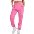 thumbnail image 1 of KIHOUT Clearance Womens Elastic Waisted Leisure Sports Pants Solid Color Lounge Loose Bound Feet Sweatpants Trousers, 1 of 8