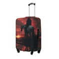 thumbnail image 2 of Balery Luggage Cover Lone Rider Under Red Sky Print Suitcase Covers for Luggage Elastic Washable Suitcase Protector Fits 18-32 Inch Luggage-Large, 2 of 9