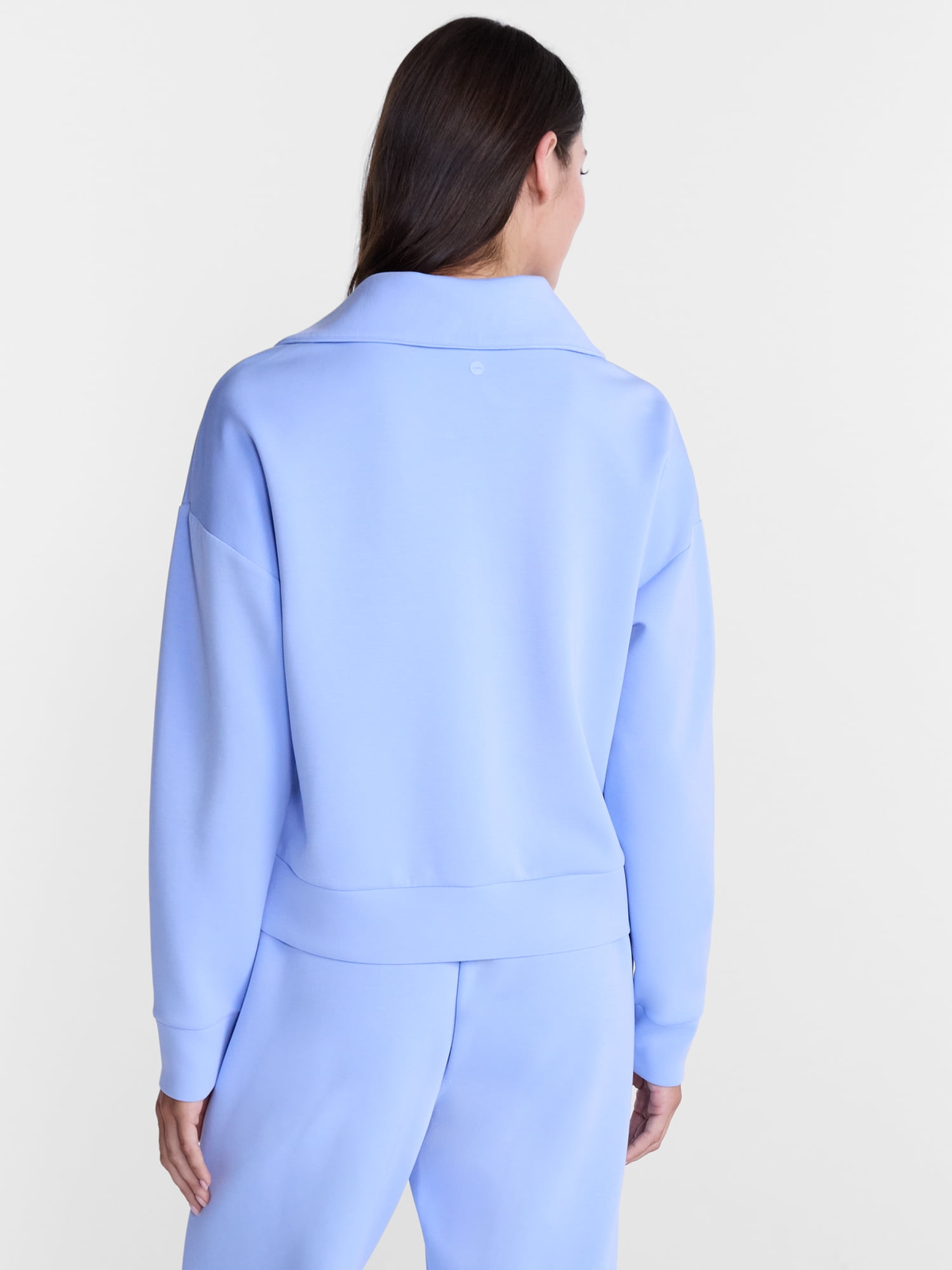 Avia Women's and Women's Plus Quarter-Zip ScubaKnit Pullover, Sizes XS-4X