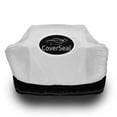 thumbnail image 2 of CoverSeal XL BBQ Grill Cover - Weather Resistant Outdoor Barbecue Apron for 5 Burner Grill with Side Trays - Compact Seal from Ground Up - Silver - 80in L x 25in W x 54in H, 2 of 4