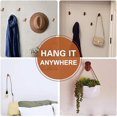 thumbnail image 5 of Ganchos de pared de madera, paquete de 4 ganchos para abrigos montados en la pared - Ganchos de madera rústicos - Ganchos para colgar toallas de baño Percha de ropa (madera de nogal negro) 6 cm * 3 c, 5 of 5