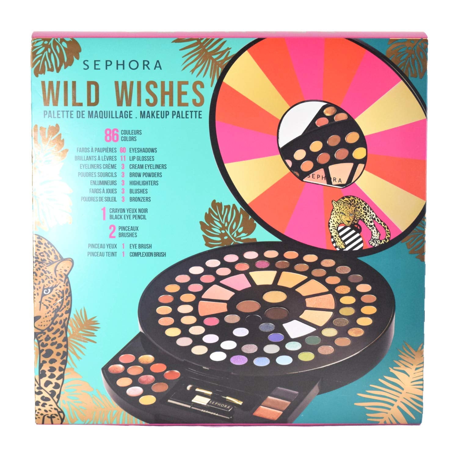 Sephora Wild Wishes Makeup Bundle. New in 2024 box. Lip glosses, Eyeshadows, more