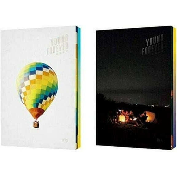 BTS Young Forever (Day Version Night Version Set) in The Mood for Love Special Bangtan Boys Album 4 CDs 2 Posters 2 Photobooks 2 Polaroid Cards Gift (Extra BTS 6 Photocards Set)