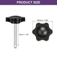 thumbnail image 2 of Uxcell 4Pack Clamping Screw Knob, M5 x 35mm Hex Shaped Star Knob for Umbrella Base Mechanical Furniture, 25mm Dia, 2 of 6