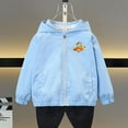 thumbnail image 5 of CYRBOKO Hooded Jeckets for Toddler Boys, Lightweight Long Sleeve Zip up Spring Fall Outerwear Blue Size 3-4 T, 5 of 5