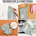 thumbnail image 4 of Cute Rabbit Bunny Kitchen Tea Towels Set of 4 Absorbent Hand Dish Towels, Vintage Floral Bird Dishcloths Lint-Free 18x28 Inch Fast Drying for Cooking Baking Home Clean, 4 of 7