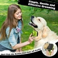 thumbnail image 5 of 3PCS Self Cleaning Slicker Brush & Pet Grooming Rake & Flea Comb for Dogs,Cats and Horses | Double-Sided Dematting Comb & Skin Friendly Deshedding Grooming Tool (Green), 5 of 13
