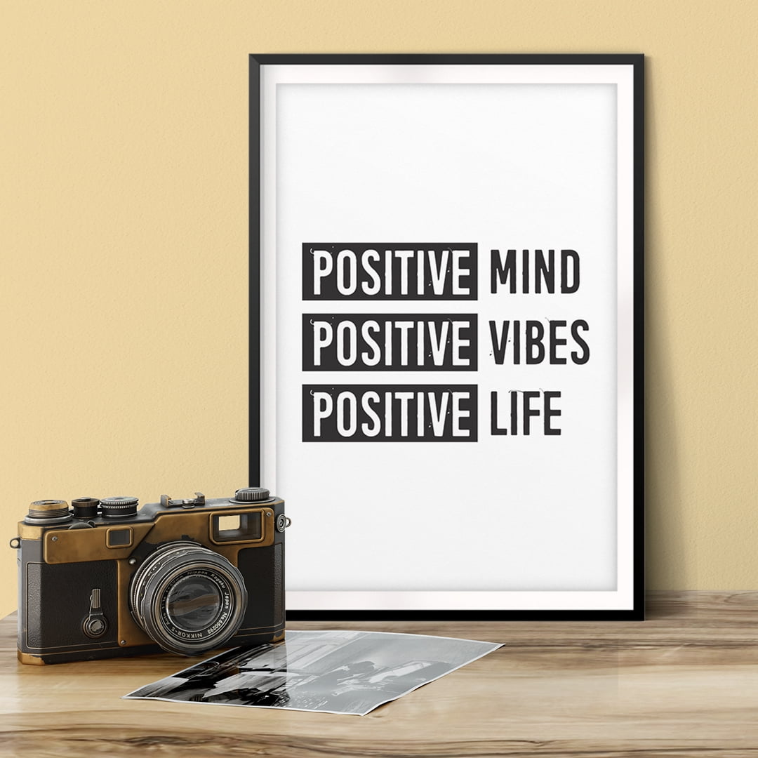 Positive Mind Good Vibes Great Life Poster for Sale by Samsoum (5.0)